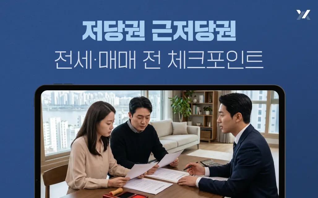 저당권 근저당권 차이는?