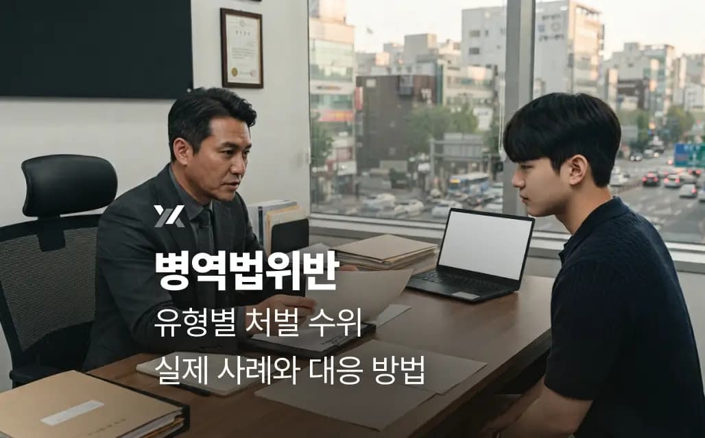 병역법위반 유형별 처벌 수위｜실제 사례와 대응 방법