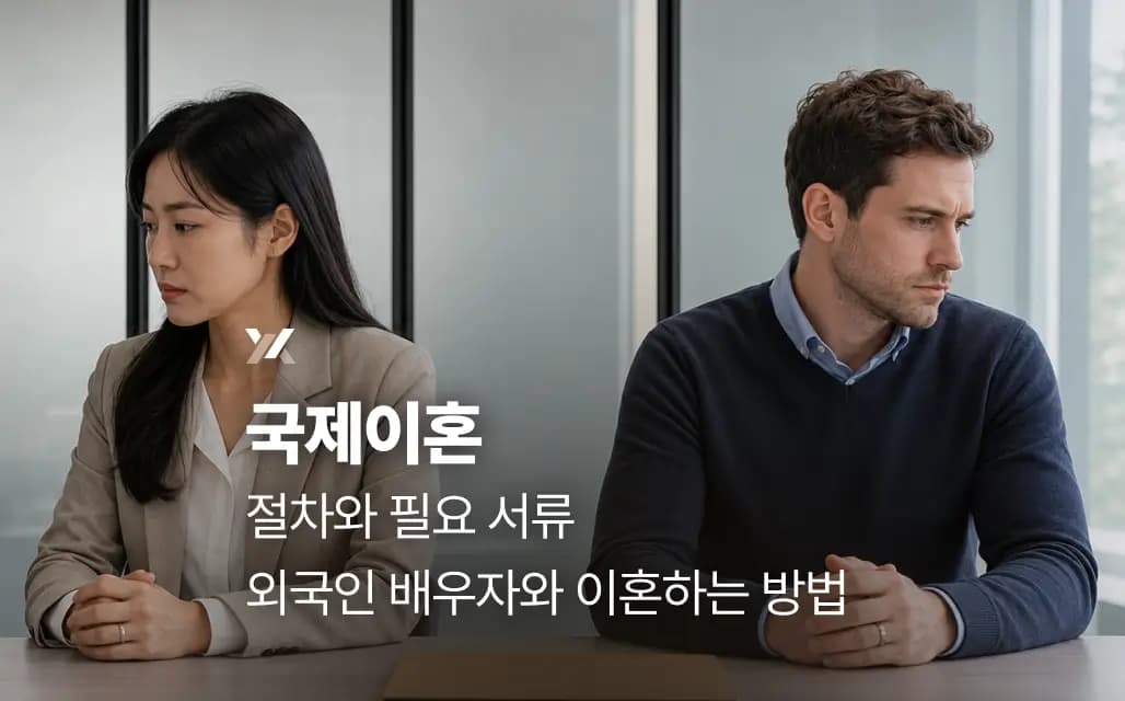 국제이혼 절차와 필요 서류 | 외국인 배우자와 이혼하는 방법