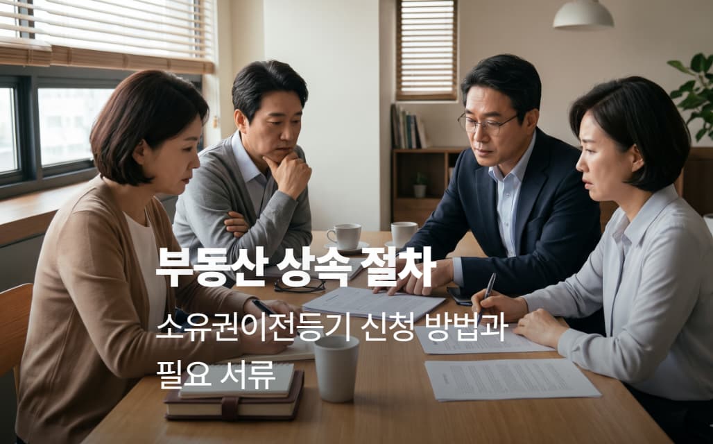 부동산 상속 절차 | 소유권이전등기 신청 방법과 필요 서류