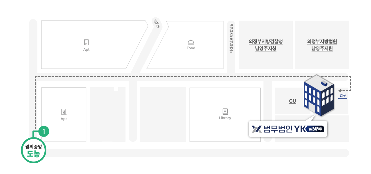 남양주 분사무소 약도