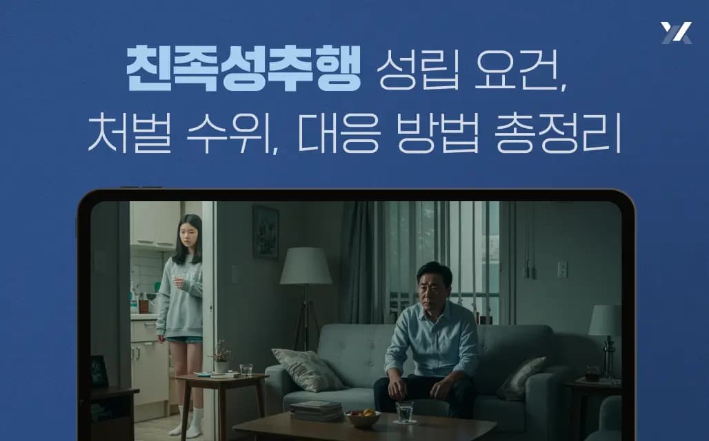 친족성추행 성립 요건, 처벌 수위, 대응 방법 총정리