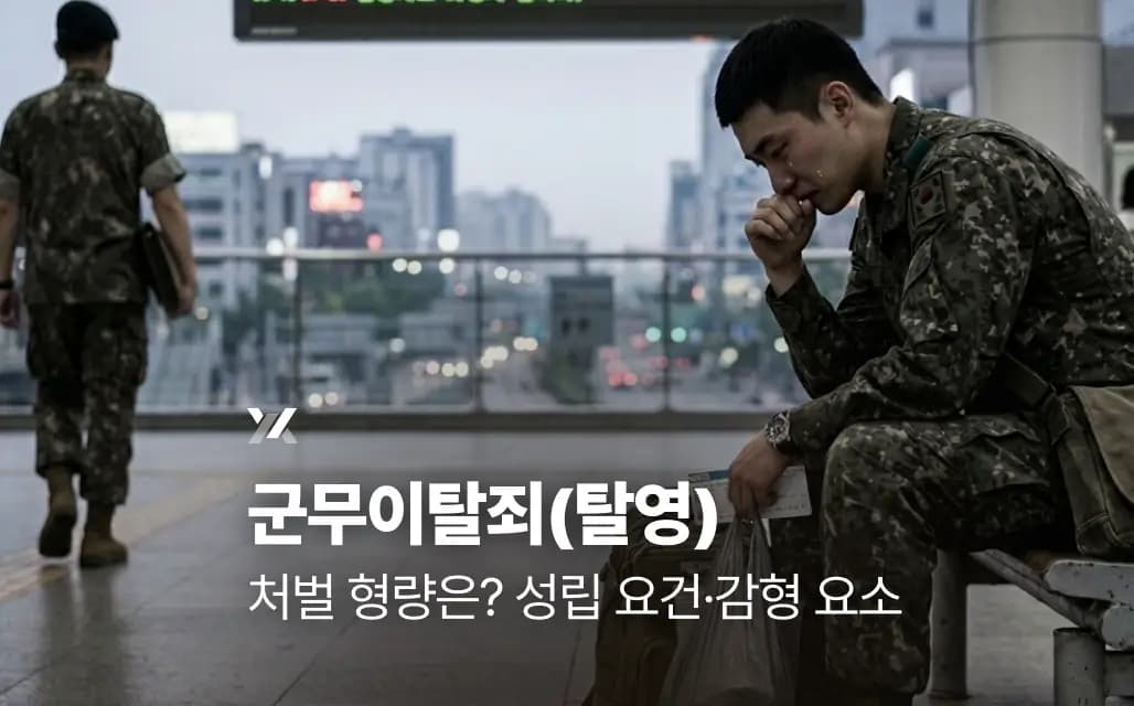 군무이탈죄(탈영), 처벌 형량은? 성립 요건·대응 방법·감형 요소
