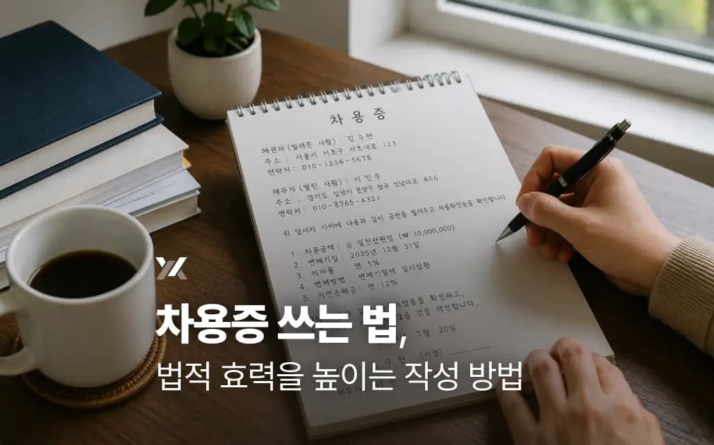 차용증 쓰는 법, 법적 효력을 높이는 작성 방법