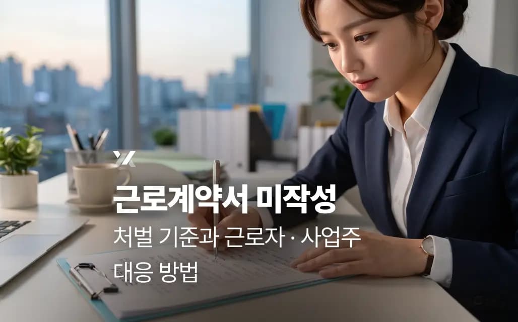 근로계약서 미작성 처벌 기준과 근로자·사업주 대응 방법