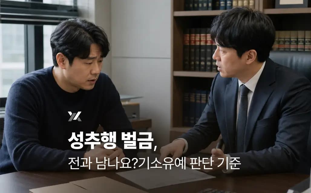 성추행 벌금, 전과 남나요? 기소유예 판단 기준
