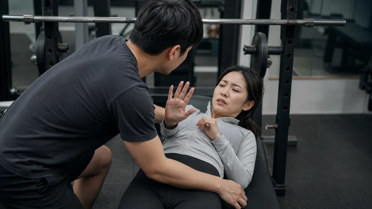 헬스장 강제추행 혐의로 수사 대응과 재범 방지 의지를 소명한 의뢰인