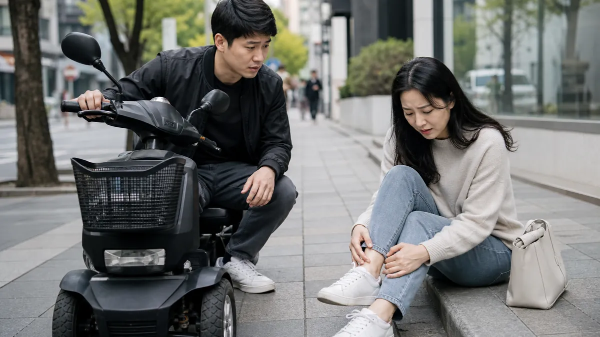 무면허 개인형이동장치 보도 주행 사고와 교통사고치상 수사 대응