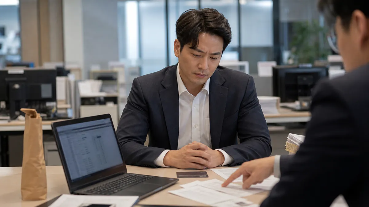 법인카드 주류 구매와 정산 보고 부재로 업무상배임 수사를 받은 영업부장