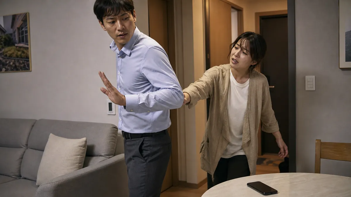 배우자를 밀쳤다는 폭행 혐의와 신고 녹음으로 다툰 불기소 사례