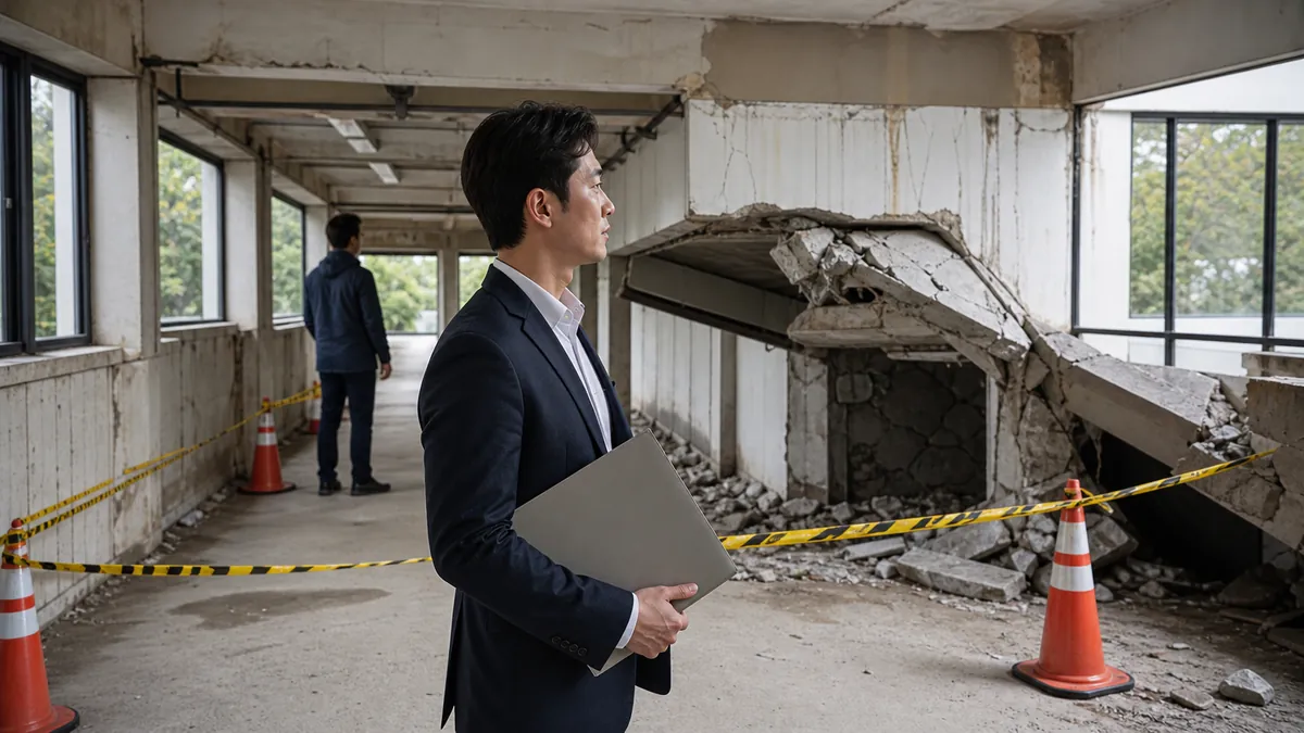 청소년수련원 연결통로 붕괴와 건물 하자 손해배상청구 대응