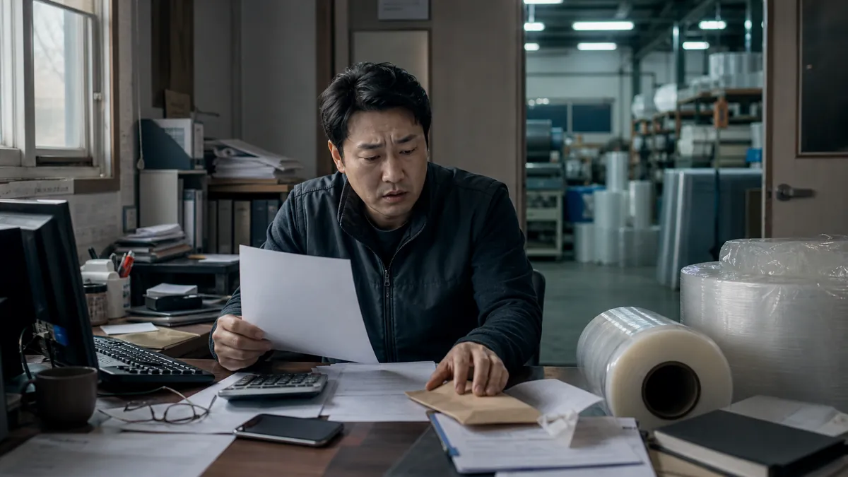 필름지 대금 미지급 사기 혐의와 일부 변제·분할 상환 계획으로 대응한 의뢰인