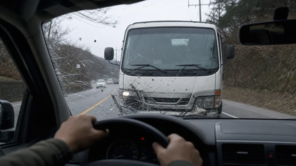 중앙선 침범 화물차 충돌로 중상 사고를 낸 의뢰인의 교통사고처리특례법위반 대응