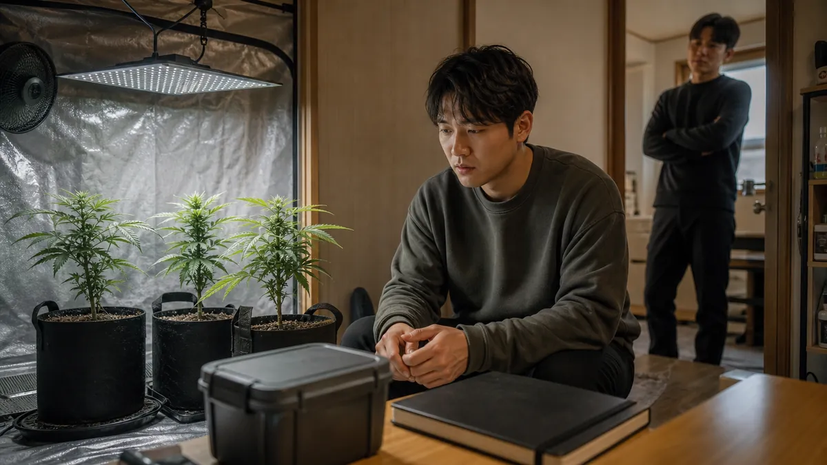 대마 3주 재배 혐의 초범의 자백과 반성, 집행유예를 위한 변론